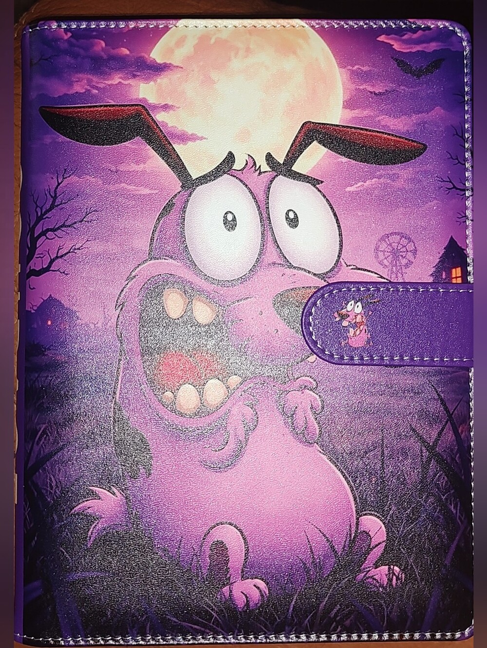 New! Courage The Dog Binder Notebook With Matching Paper